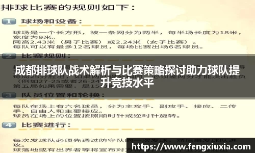 成都排球队战术解析与比赛策略探讨助力球队提升竞技水平